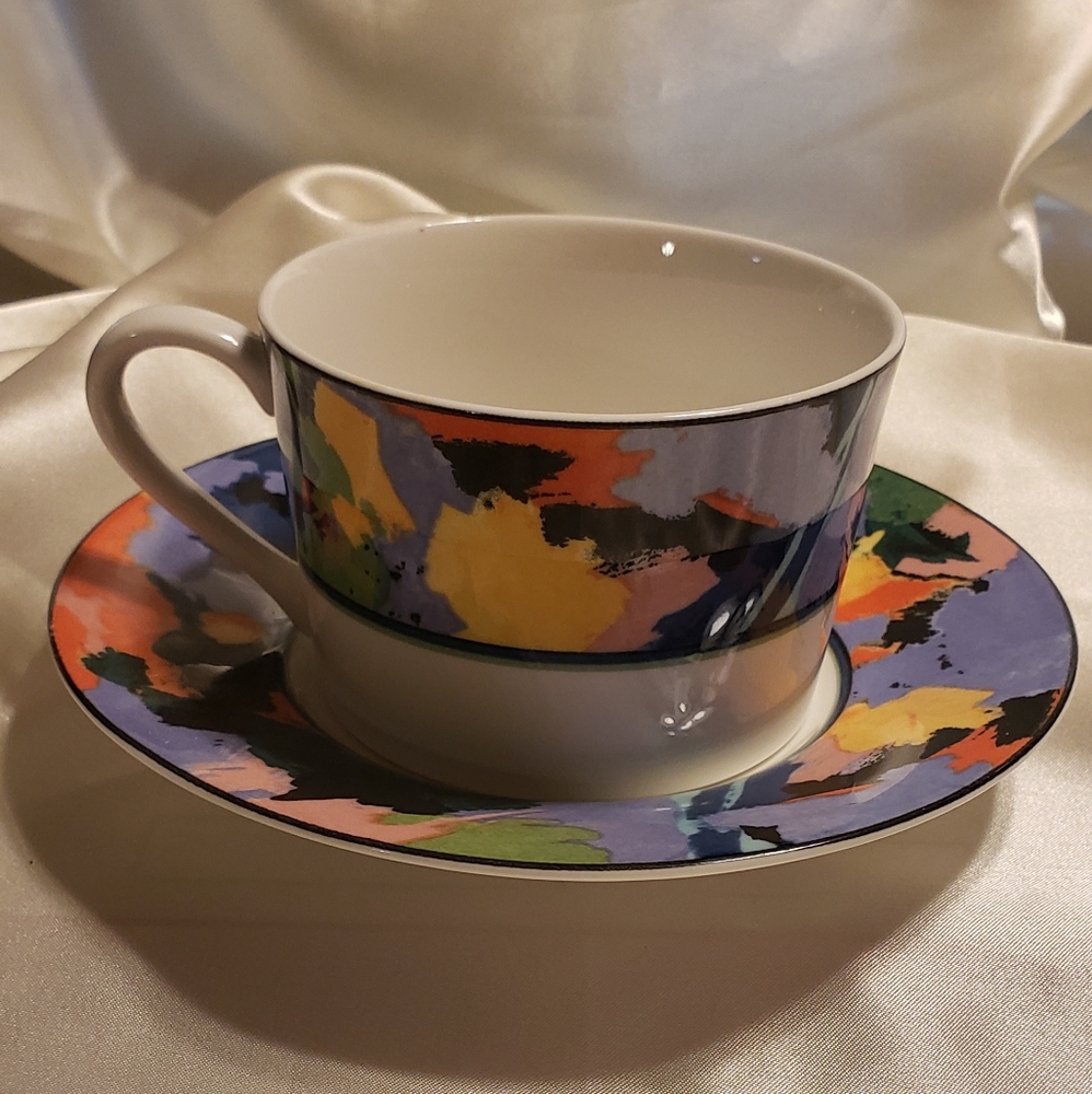 Optima Fine China tea cup & saucer  HK208 Van Gough by Christopher Stuart